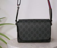 Gucci GG Supreme Mini — černá kabelka přes rameno — fotografie 1