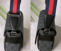 Gucci GG Supreme Mini — černá kabelka přes rameno — fotografie 9
