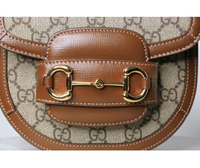 Gucci Horsebit 1955 Mini — béžová a hnědá — fotografie 4