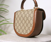 Gucci Horsebit 1955 Mini — béžová a hnědá — fotografie 5