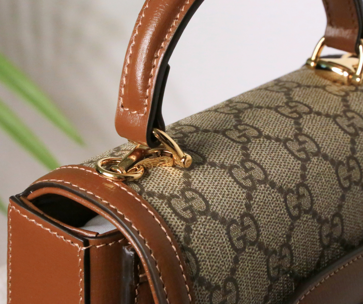 Gucci Horsebit 1955 Mini (béžovo-hnědá) — fotografie 6